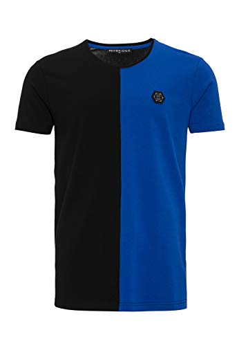 Redbridge Hombres Camiseta Casual Rayas Básico Moda Tramo Ocio T-Shirt