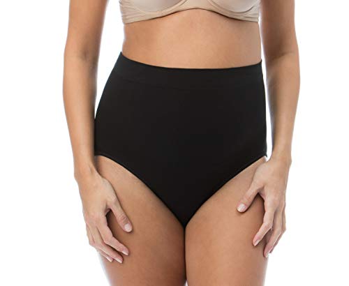 RelaxMaternity 5200 (Negro, M) Bragas Postparto de Algondon contenitiva y Moldeadora para el Vientre