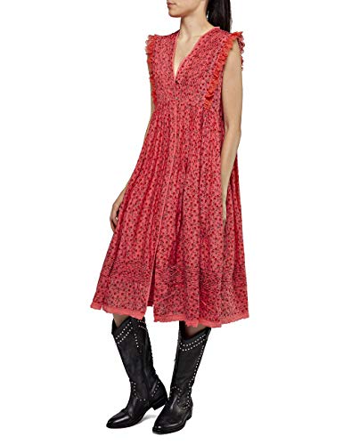 REPLAY W9600 .000.71952 Vestido, Rojo (Red 556), Large para Mujer