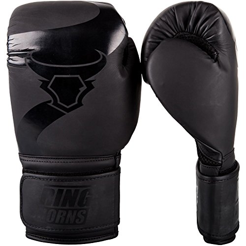 Ringhorns Charger Guantes de Boxeo, Unisex Adulto, Negro/Negro, 16oz