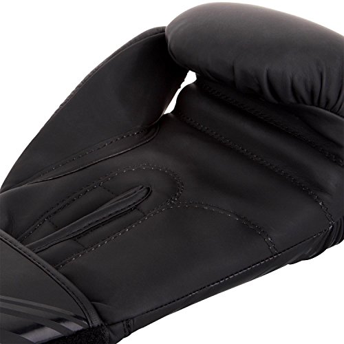 Ringhorns Nitro Guantes de Boxeo, Muay Thai, Kickboxing, Unisex Adulto, Negro/Negro, 14oz