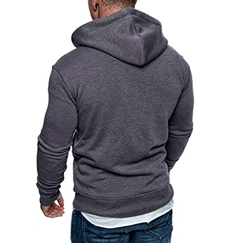 riou ¡Oferta Sudaderas con Capucha para Hombre Cosy Chaqueta Deportiva Sudadera con Cremallera Completa Slim Fit Hoodie Casual Jerséis Adolescente Top Blouse ¡Caliente!