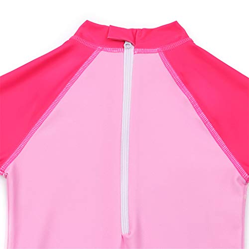 Ropa de Natación con Protección Solar para Niña Bañador Traje de Baño de Una Pieza Traje de Buceo Anti UV Secado Rápido Traje de Neopreno de Surf