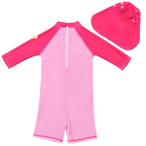 Ropa de Natación con Protección Solar para Niña Bañador Traje de Baño de Una Pieza Traje de Buceo Anti UV Secado Rápido Traje de Neopreno de Surf