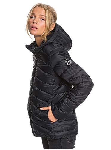 Roxy Coast Road - Chaqueta Con Acolchado, Resistente Al Agua, Ligera Y Plegable Para Mujer Chaqueta Con Acolchado, Resistente Al Agua, Ligera Y Plegable, Mujer, anthracite, L