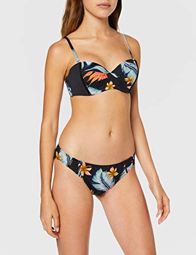 Roxy Dreaming Day Separate Bottom, Mujer, Anthracite Tropical Love s, XL