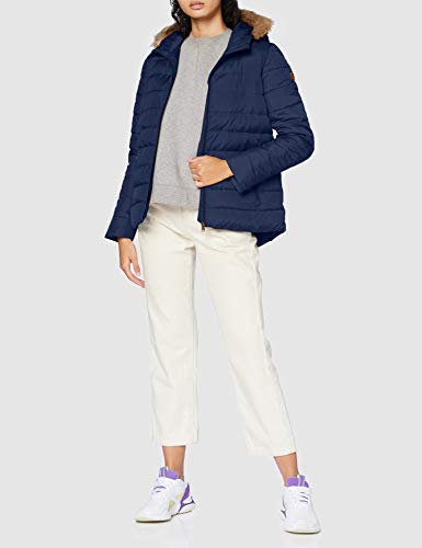 Roxy Rock Peak Fur - Chaqueta Con Capucha Y Acolchado Resistente Al Agua Para Mujer Chaqueta Con Capucha Y Acolchado Resistente Al Agua, Mujer, mood indigo, S