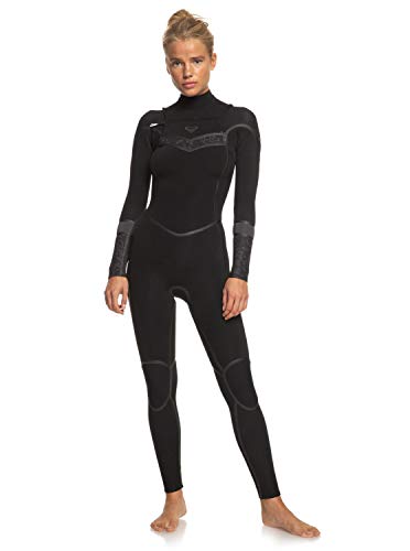 roxy Traje de Surf con Cremallera en el Pecho para Mujer Bañador, Black/Black, 6