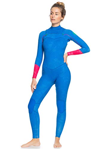 roxy Traje de Surf con Cremallera en el Pecho para Mujer Bañador, Princess Blue/Beet P, 14