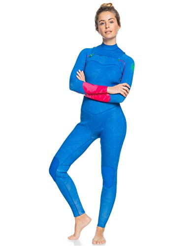 roxy Traje de Surf con Cremallera en el Pecho para Mujer Bañador, Princess Blue/Beet P, 14