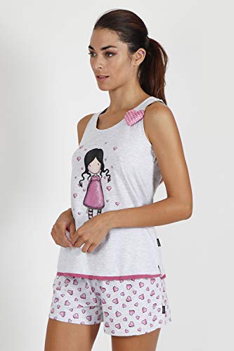 SANTORO Pijama Tirantes Awareness para Mujer