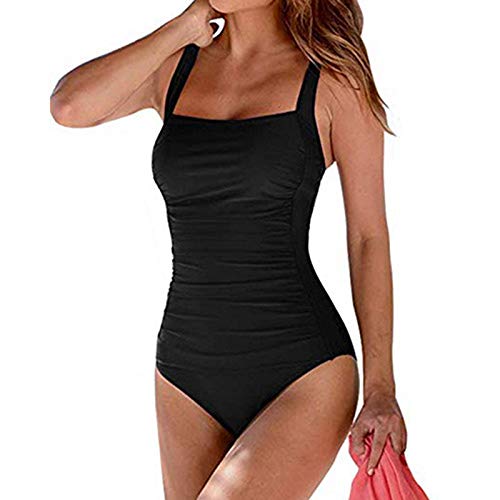 SEDEX Bañadores de Mujer Sexy Natacion Trajes de Baño de Una Pieza Monokinis Natacióncon Relleno Elegante Push up Cuello Halter para Mujer