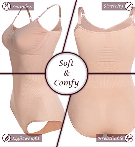 SLIMBELLE® Mujer Bodies Moldeadores Lencería Moldeadora Faja sin Costuras Body Reductor Abdomen Adelgazante Corsé Bodysuit Shapewear