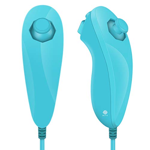 SLTX - Mando a distancia para Nintendo Wii Video Game/Nintendo Wii/Wii U (producto de terceros) azul celeste