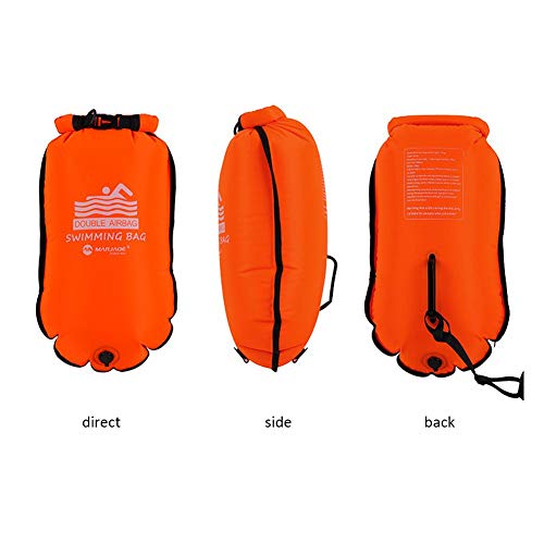 SmallPocket Waterproof Beach Bag Boya De Natación para Aguas Abiertas con Bolsa Estanca, Resistente al Desgaste de Nylon Resistente a la Rotura de PVC