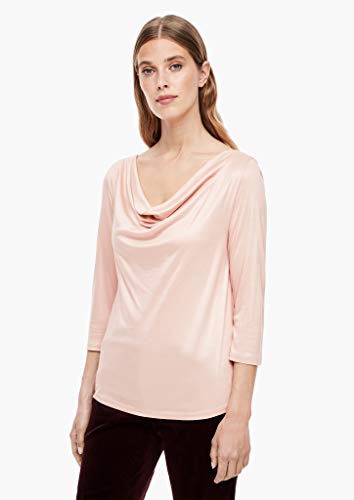 s.Oliver BLACK LABEL 150.10.009.12.130.2043032 Camiseta, Rosa pálido, 38 para Mujer