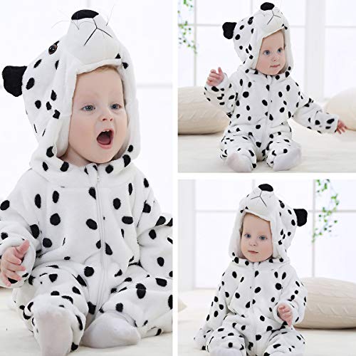 SONARIN Peleles Unisex para bebé Resistant Fleece Footed Pajamas Bebé-Niños,Onesie Cartoon Animal Romper