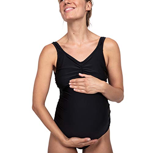 Speedo 8-090460001, Traje de Baño de Maternidad para Mujer, Negro, XXL