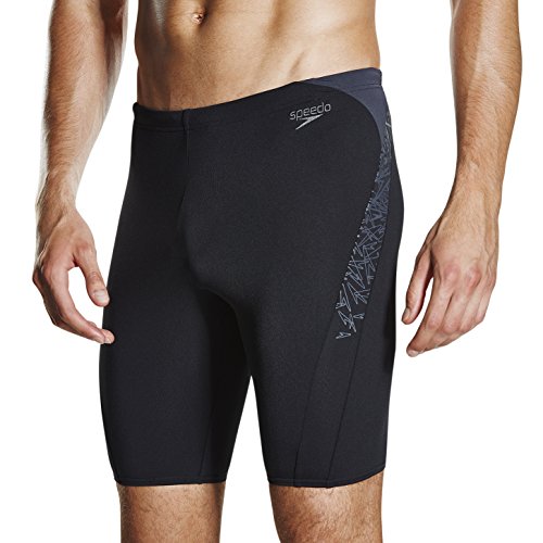 Speedo Boom Splice Bañador, Adult Male, Negra/Oxid Gris, 32 (ES 80 CM)