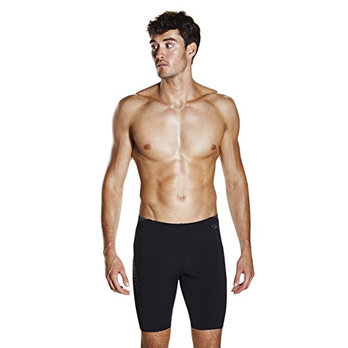 Speedo Boom Splice Pantalones Cortos, Adult Male, Negra/Oxid Gris, 26 (ES 65 CM)