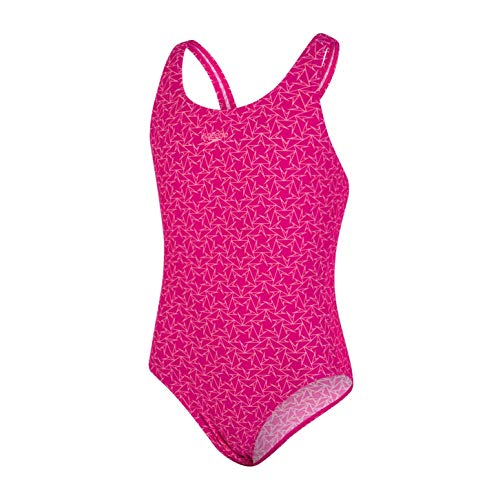 Speedo Boomstar Muscleback Bañador, Niñas, Rosa (Electric Pink/Galinda), 30 (11-12 Años)