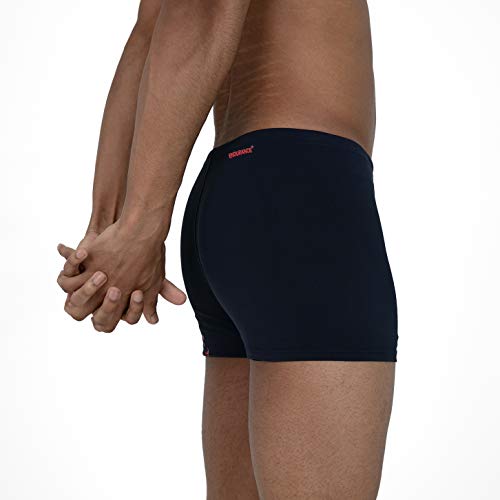 Speedo BoomStar Placement AquaS Bañador, Adult Male, Azul Marino/Rojo, 28 (ES 70 CM)