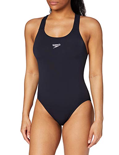 Speedo Endurance + Estampado Medalist Bañador, Adult Female, Azul, 28