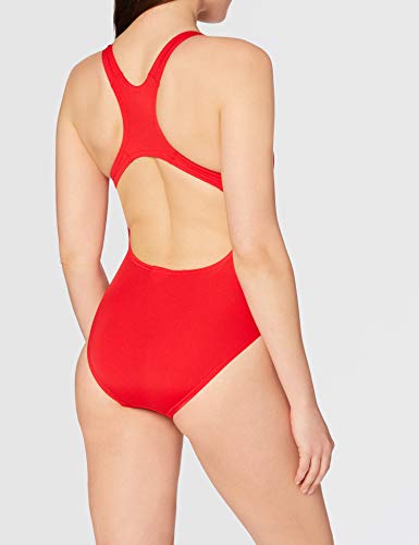 Speedo Endurance + Estampado Medalist Bañador, Adult Female, Rojo, 28