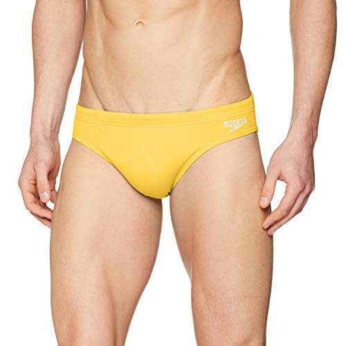 Speedo Essential Endurance+ 7cm Calzoncillos de Natación, Hombre, Amarillo (Pure Yellow), 36