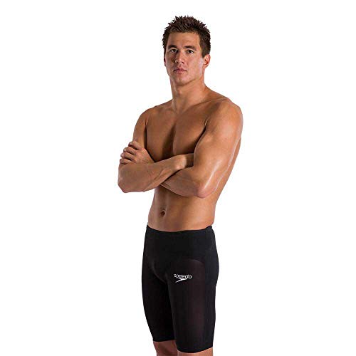 Speedo Fastskin LZR Pure Valor High Waisted Jammer Am Bañador De Competición, Hombre, Black/White, 22