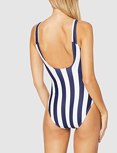 Speedo Ice Cream U-Back Traje de Baño, Adult Female, Azul Marino, 36 (ES 42)