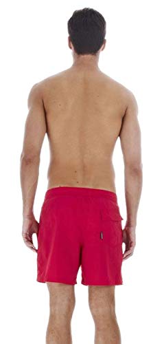 Speedo Scope - Bañador de natación para hombre, color rojo/blanco, talla L