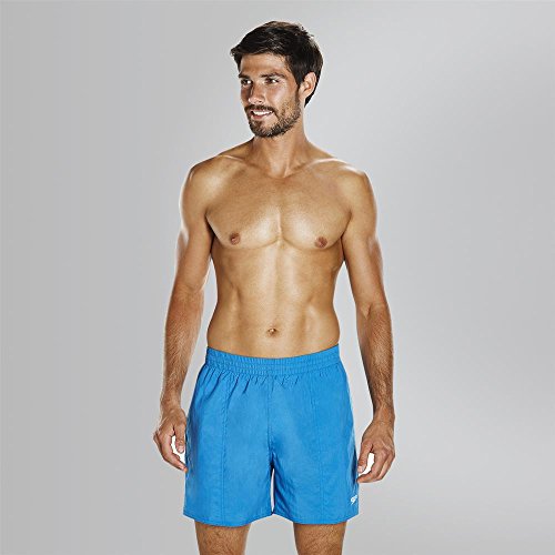 Speedo Solid Leisure de 16" Pantalones Cortos, Adult Male, Azul, L