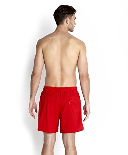 Speedo Solid Leisure de 16" Pantalones Cortos, Adult Male, Rojo, XL