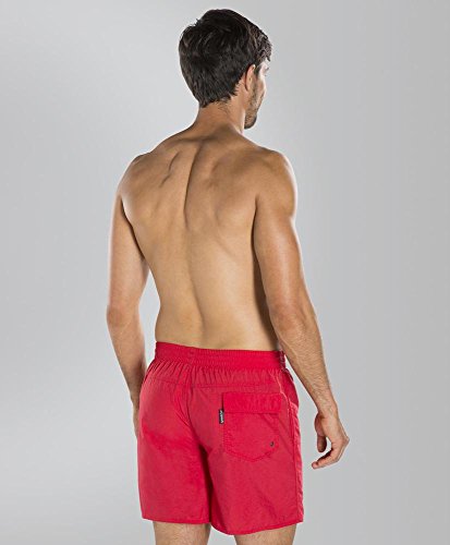 Speedo Solid Leisure de 16" Pantalones Cortos, Adult Male, Rojo, XL