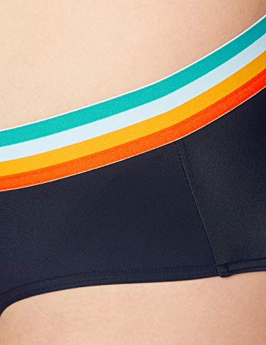 Speedo Solid U-Back 2 Piece Bikini, Mujer, True Navy/Orange Fizz/Mango/Sky Blue/Blue Bay, 34