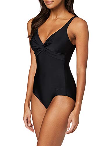 Speedo, Traje de Baño Para Mujer, Negro (Black), 46 (Tamaño del fabricante: 38)