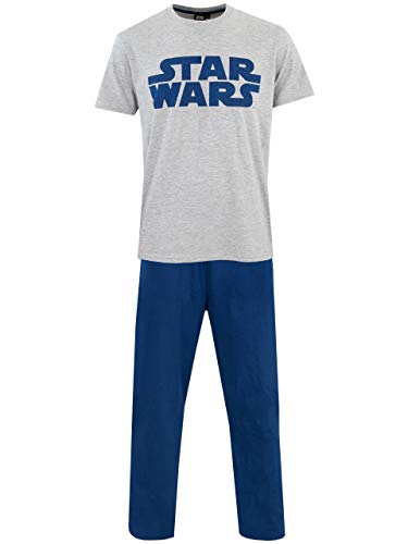 Star Wars Pijama para Hombre La Guerra de Las Galaxias Azul XX-Large