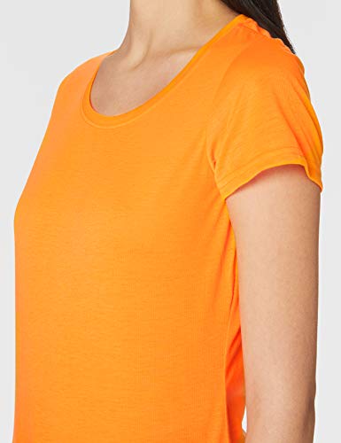 Stedman Apparel Active Cotton Touch/ST8700, Camiseta de deporte para Mujer, Naranja (Cyber Orange), 40 (Talla del Fabricante: Medium)