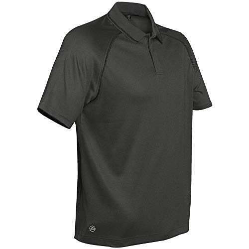 STORMTECH Tritium Performance Polo Camiseta, Hombre, Negro, X-Large