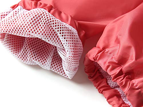 Summer Mae Poncho de Lluvia para Mujer Reutilizable Ligero Impermeable con Capucha para el Aire Libre Rosado M