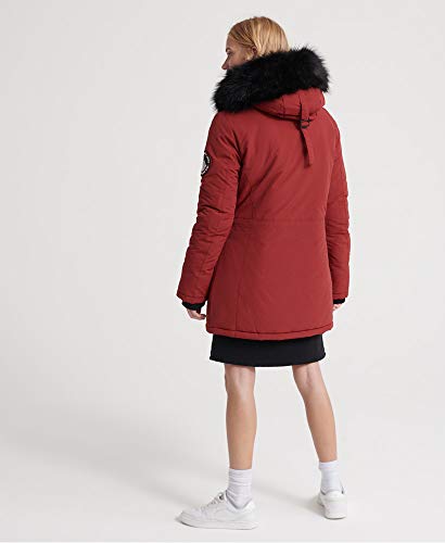 Superdry Parka Ashley Everest Granate Mujer x-Small Rojo