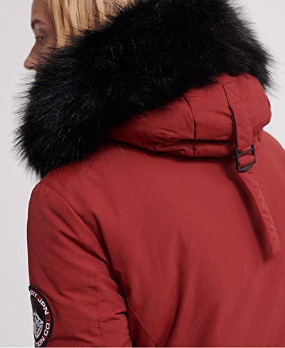 Superdry Parka Ashley Everest Granate Mujer x-Small Rojo