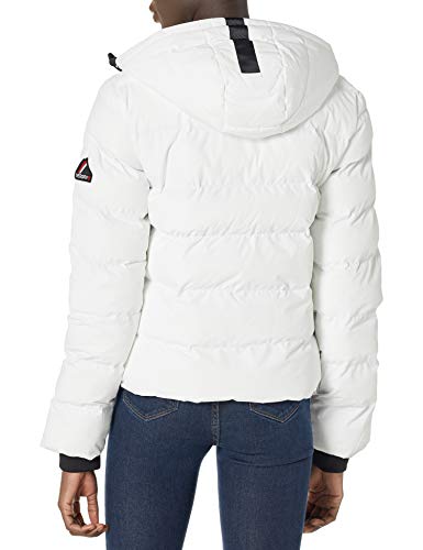 Superdry Spirit Sports Puffer Chaqueta, Blanco, L (Talla del Fabricante:14) para Mujer