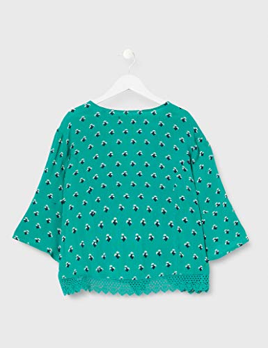 Superdry Sunny Lace Top Blusa, Verde (Green Ditsy 59l), L (Talla del Fabricante:14) para Mujer