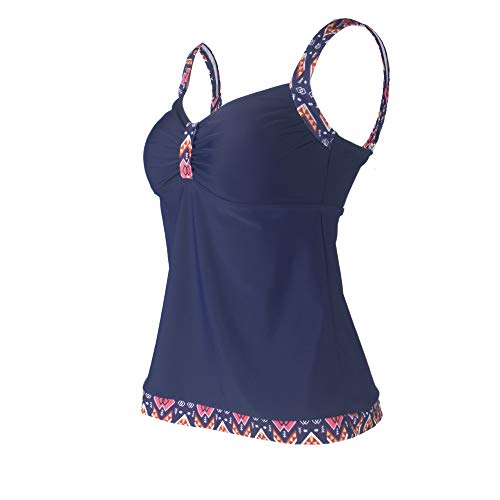 Tankinis Mujer Traje de Baño de Dos Piezas Conjunto Push up Bikini Playa Beachwear Darkblue S