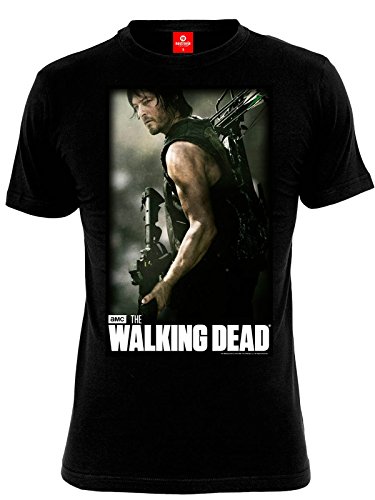 The Walking Dead Daryl Hunter Camiseta Negro S