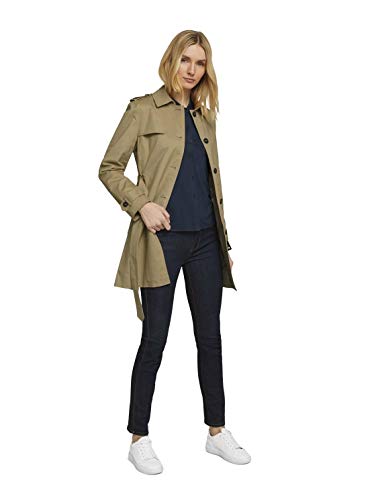 Tom Tailor 1024462 Basic Gabardina, 11036-Beige Ahumado, XXL para Mujer