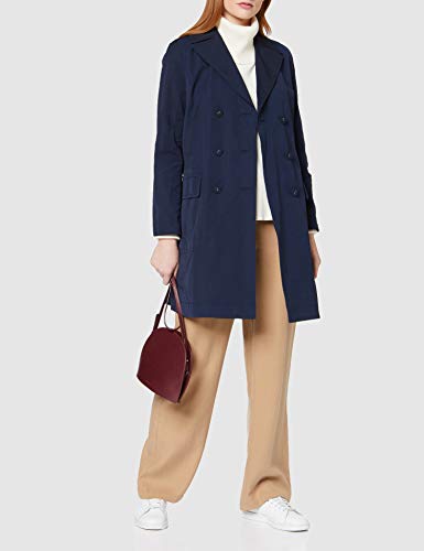 Tommy Hilfiger Beverly DB Long Chaqueta, Azul (Peacoat), 36 (Talla del Fabricante: Small) para Mujer