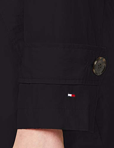 Tommy Hilfiger Claudia Packable Crinkle Mac Gabardina, Negro (Black Bds), 90 (Talla del Fabricante: 34) para Mujer